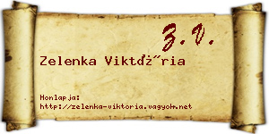 Zelenka Viktória névjegykártya