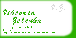 viktoria zelenka business card